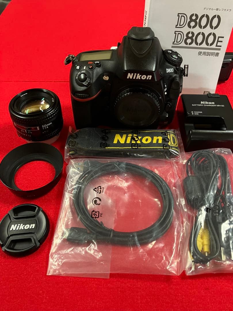 衝撃 これが新品同様！超極上 Ｄ800 単集点 50mm 1.8付.10/19迄