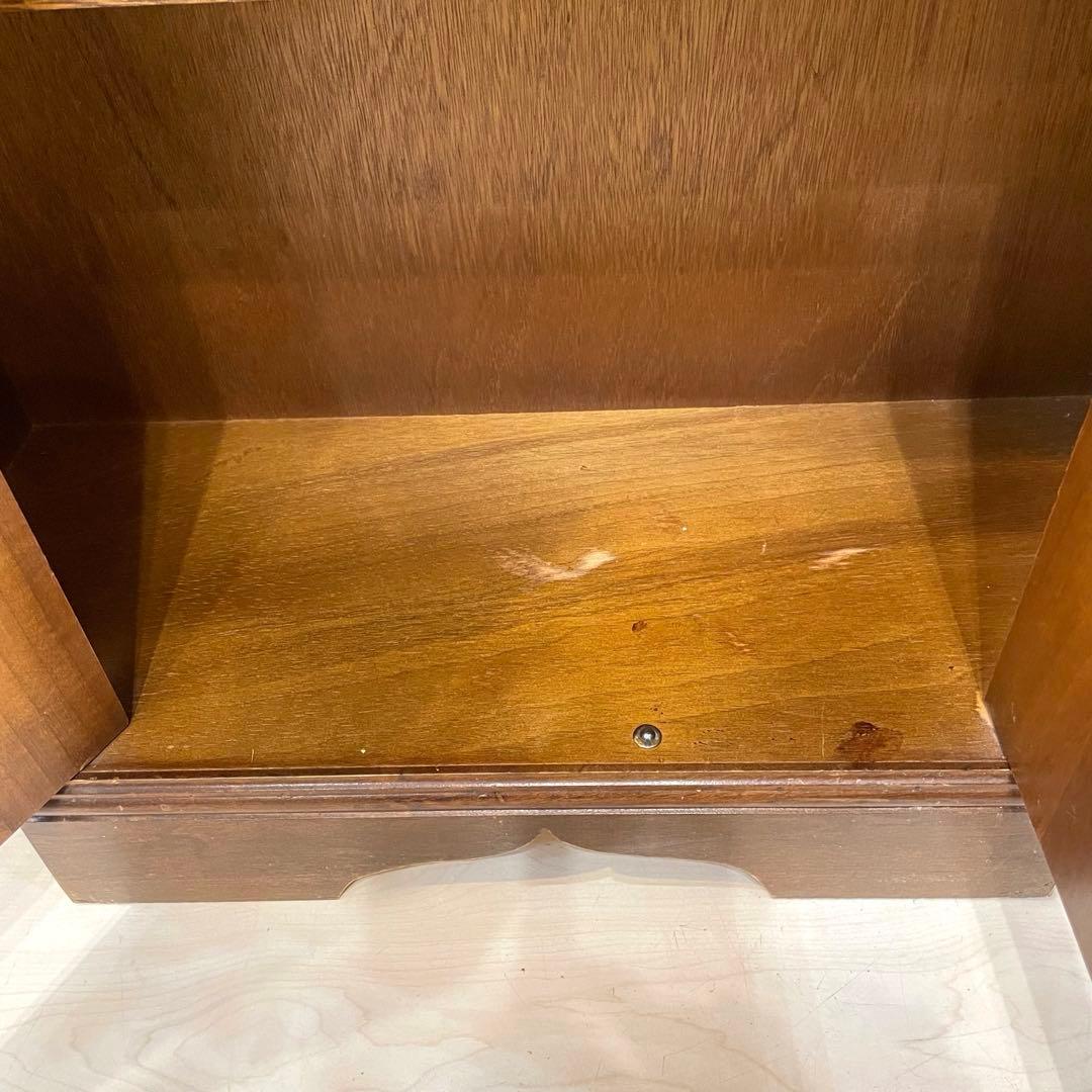 アンティーク調 象嵌 キャビネット 木製 収納棚 サイドボード コンソール