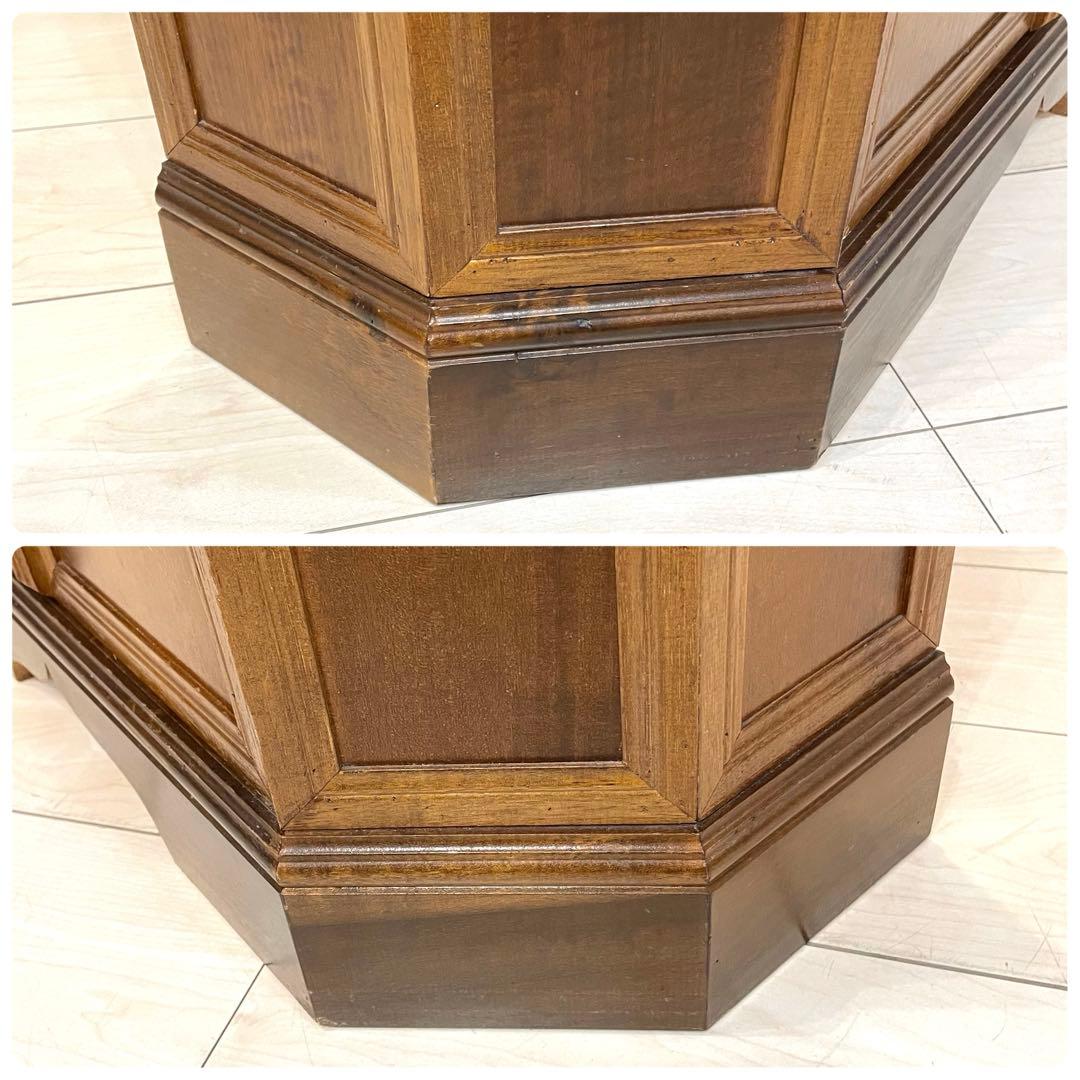 アンティーク調 象嵌 キャビネット 木製 収納棚 サイドボード コンソール