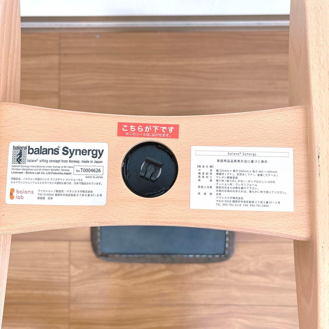 【極美品】balans Synergy バランスシナジー 正規品 姿勢矯正チェア