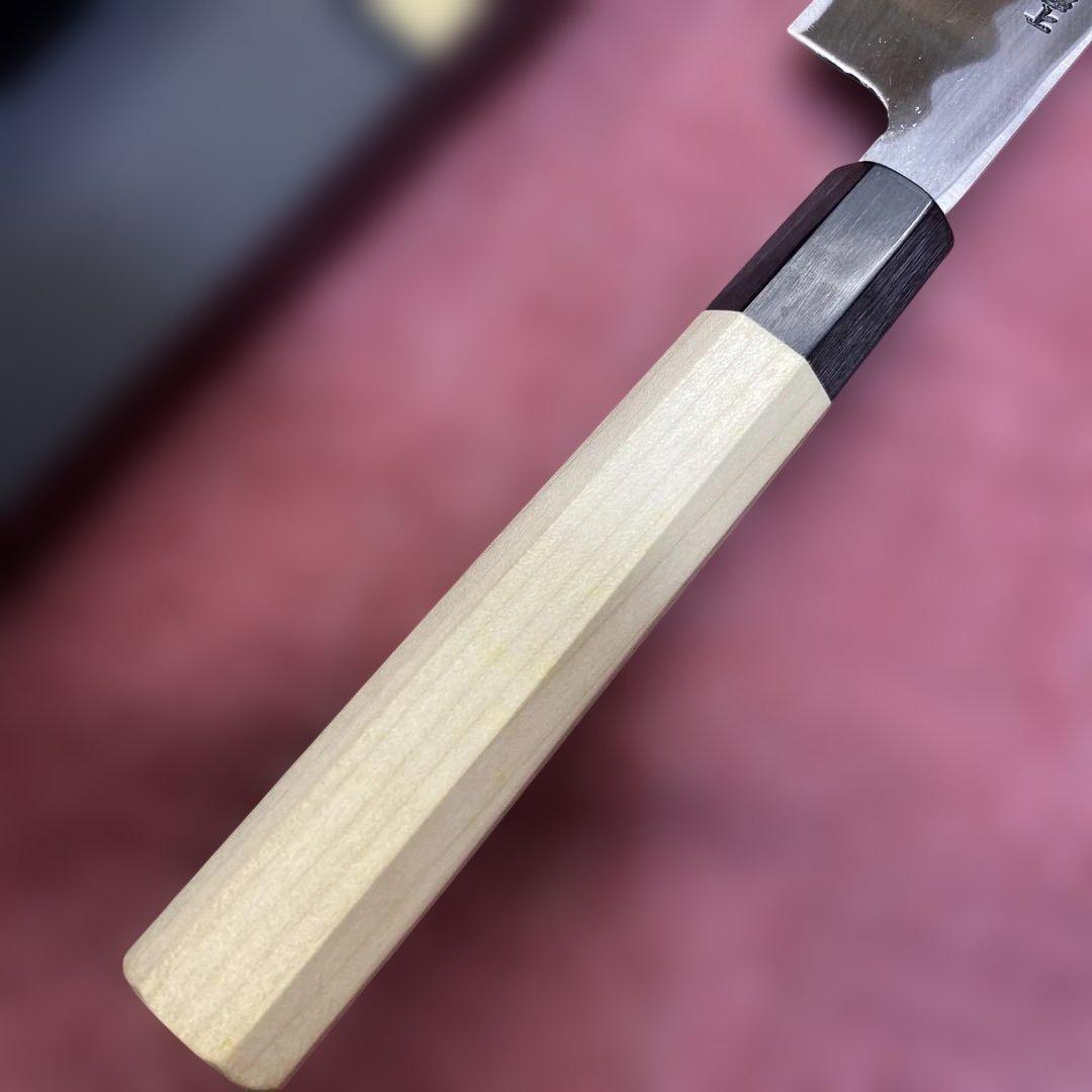 青二鋼　勘所切付柳刃包丁　360㎜　尺2寸