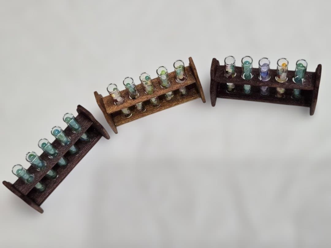 【確認用ページ】ガラス玉入り試験管セット　3種