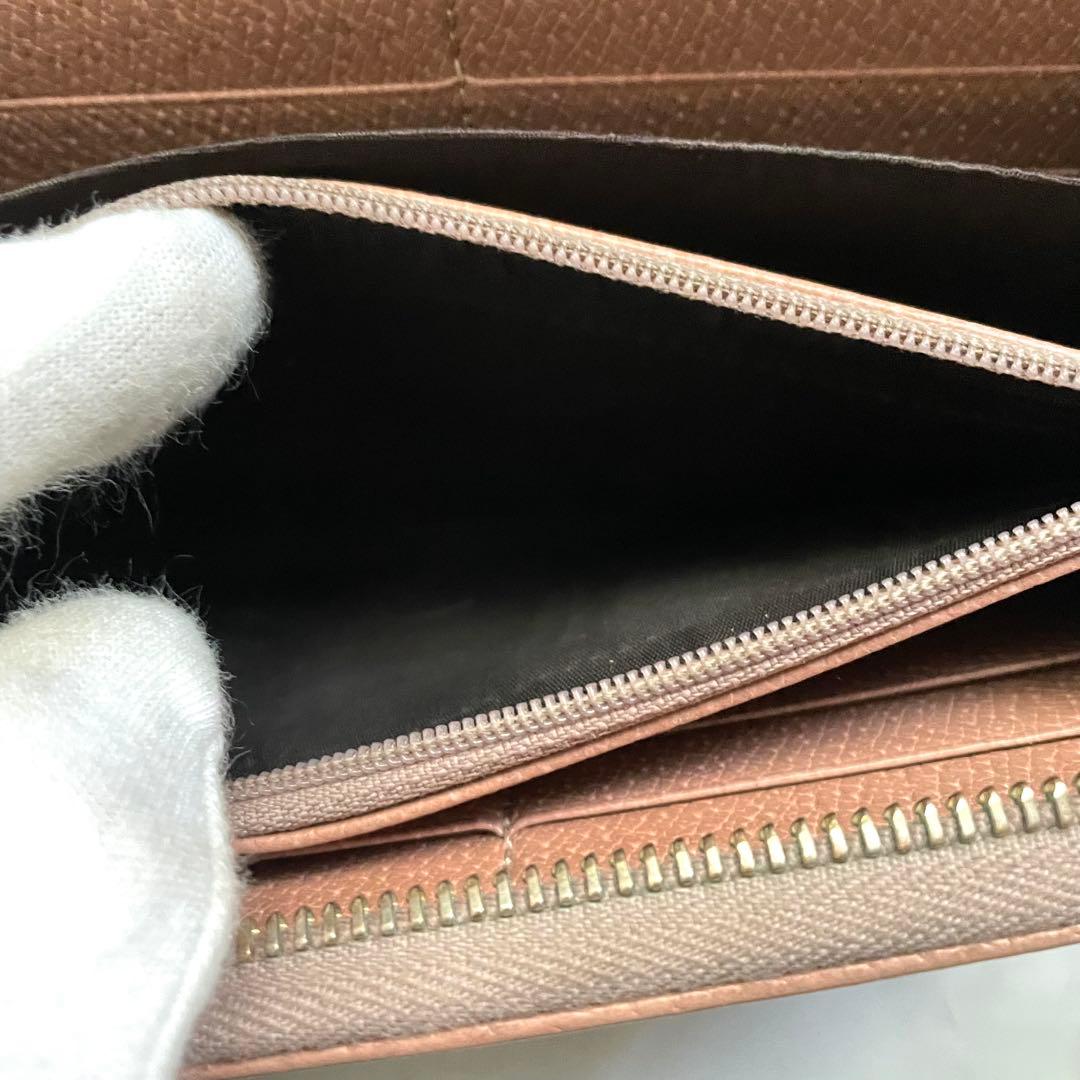 GUCCI グッチ 長財布 ラウンドファスナー キャンバス　0111-⑨