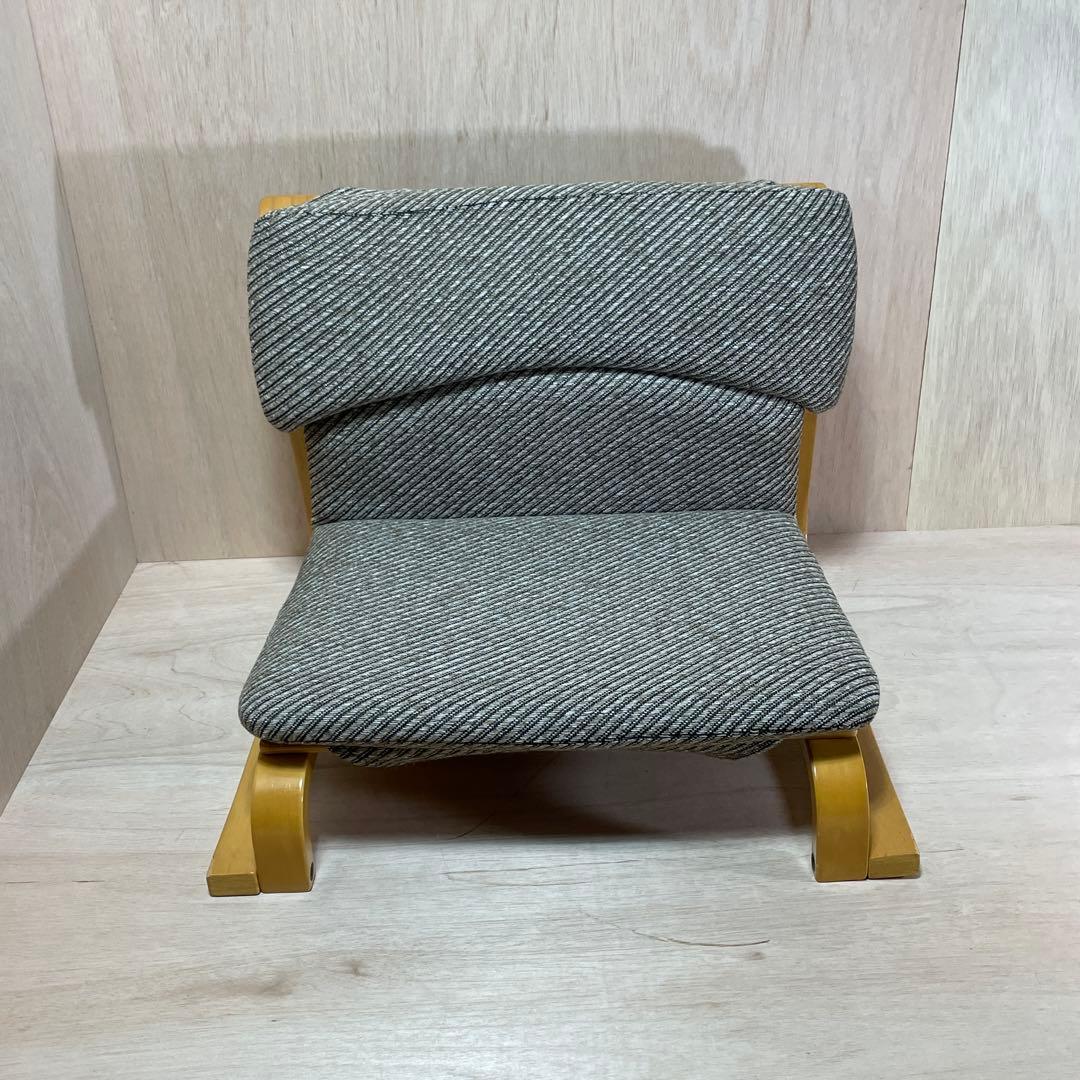 徳島県立工業技術センター　新日本木工　曲木　低座椅子　胡坐楽座椅子　腰痛防止