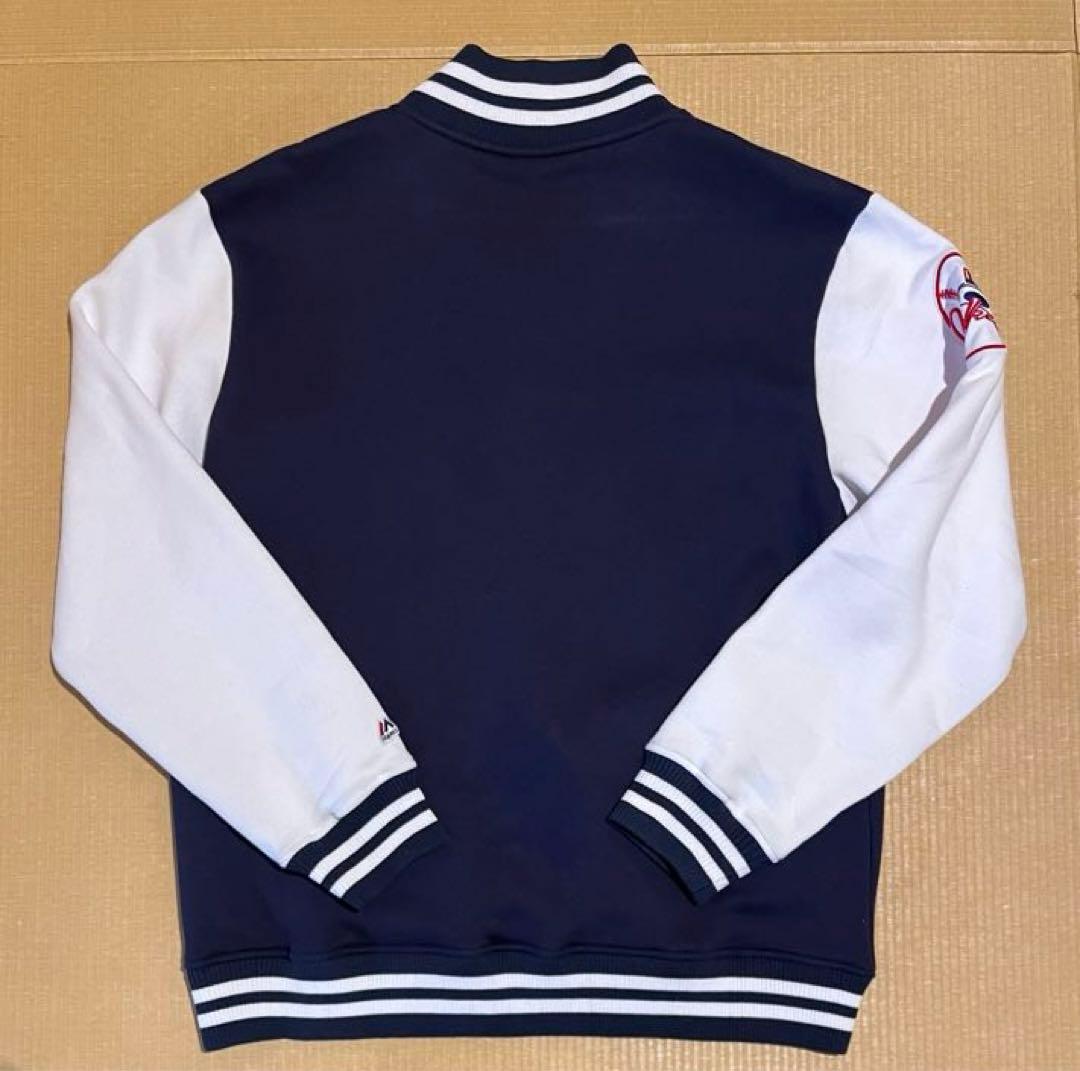 Majestic ニューヨーク ヤンキース ロゴ刺繍 スウェットスタジャン XL