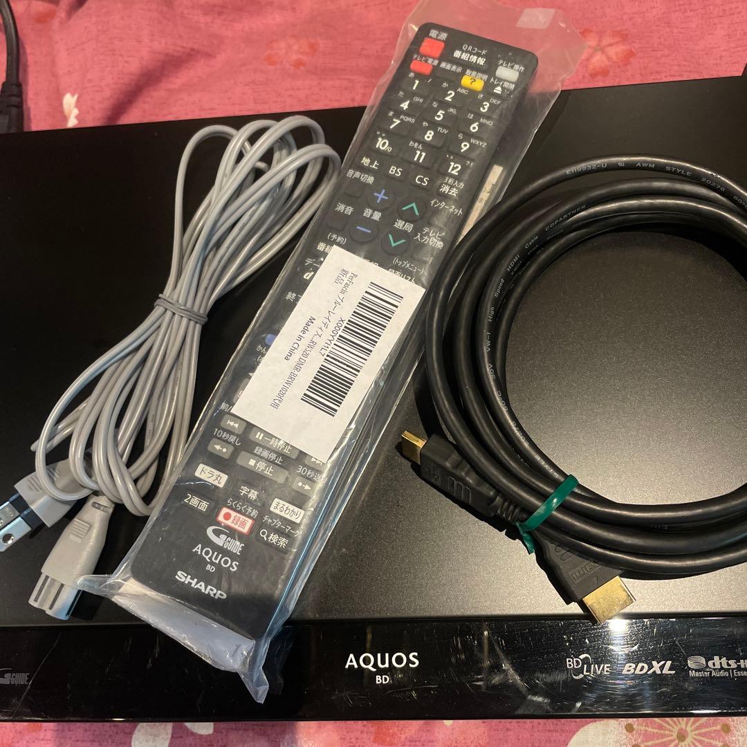 シャープ BD-W2700 12倍録 1TB 新品BDリモ等付フル装備 完動品！
