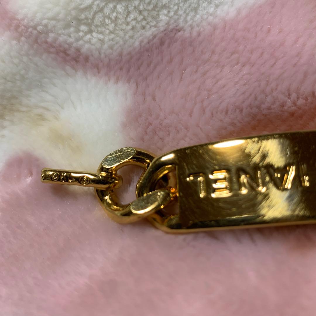 CHANEL ゴールド ホワイト チェーンベルト