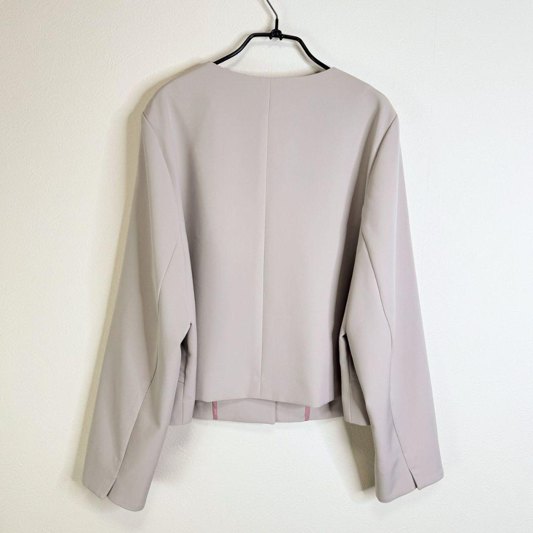 ローズティアラ大きいサイズ ダブルクロスリボンジャケット