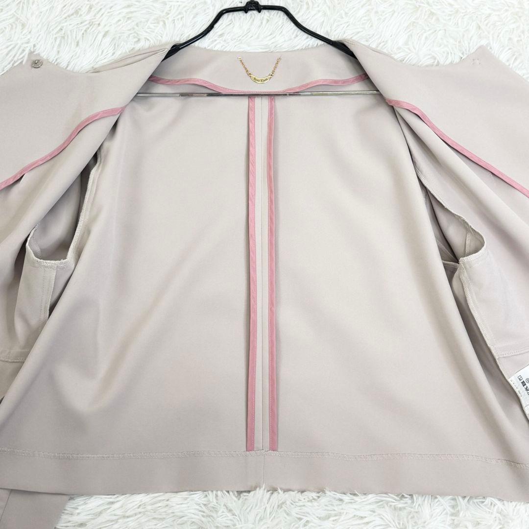 ローズティアラ大きいサイズ ダブルクロスリボンジャケット