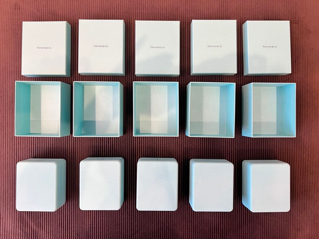 Tiffanyギフトボックス5個セット