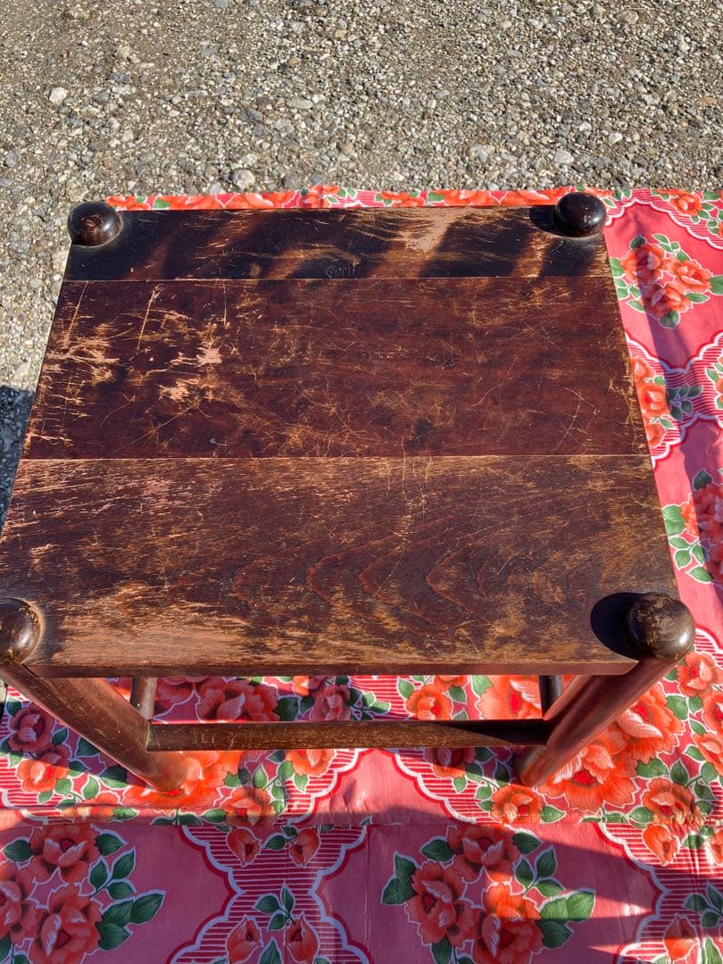 アンティーク 北海道民芸 スツール チェア 椅子　イス ヴィンテージ ④