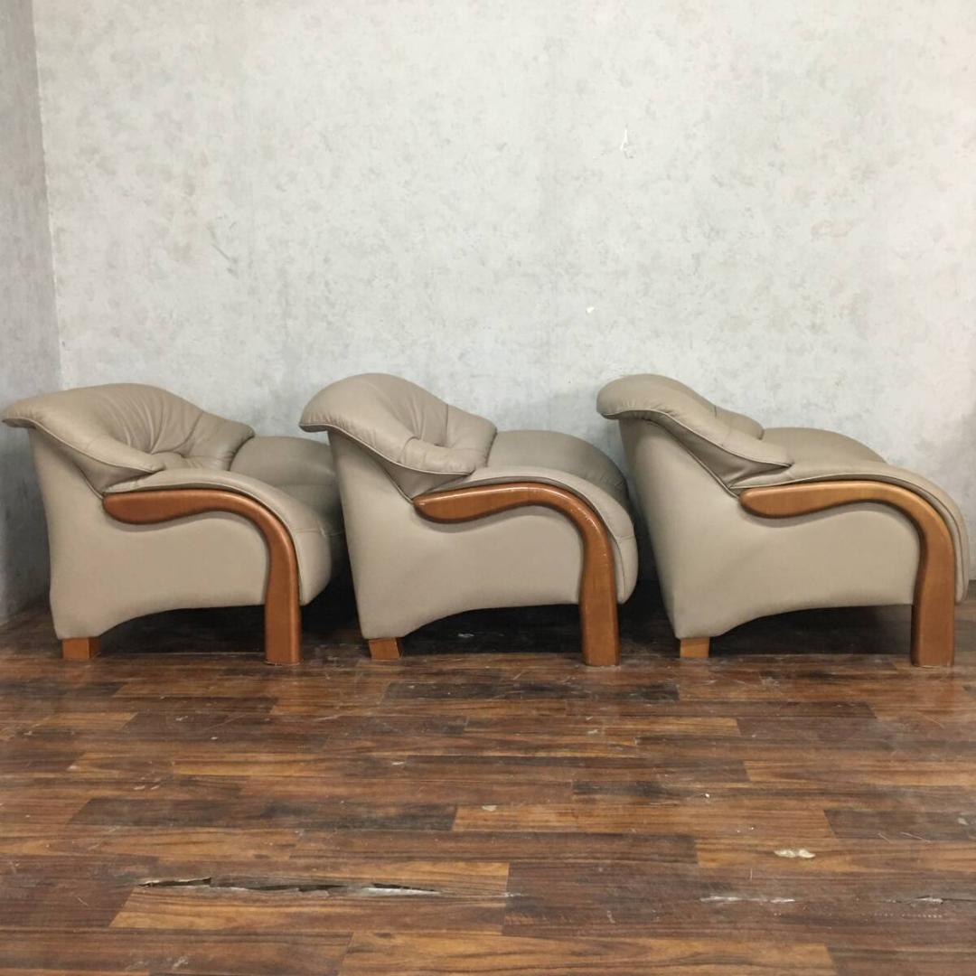 FuFu　送料込み　楠木ファニチャー 革製 1人掛けソファ