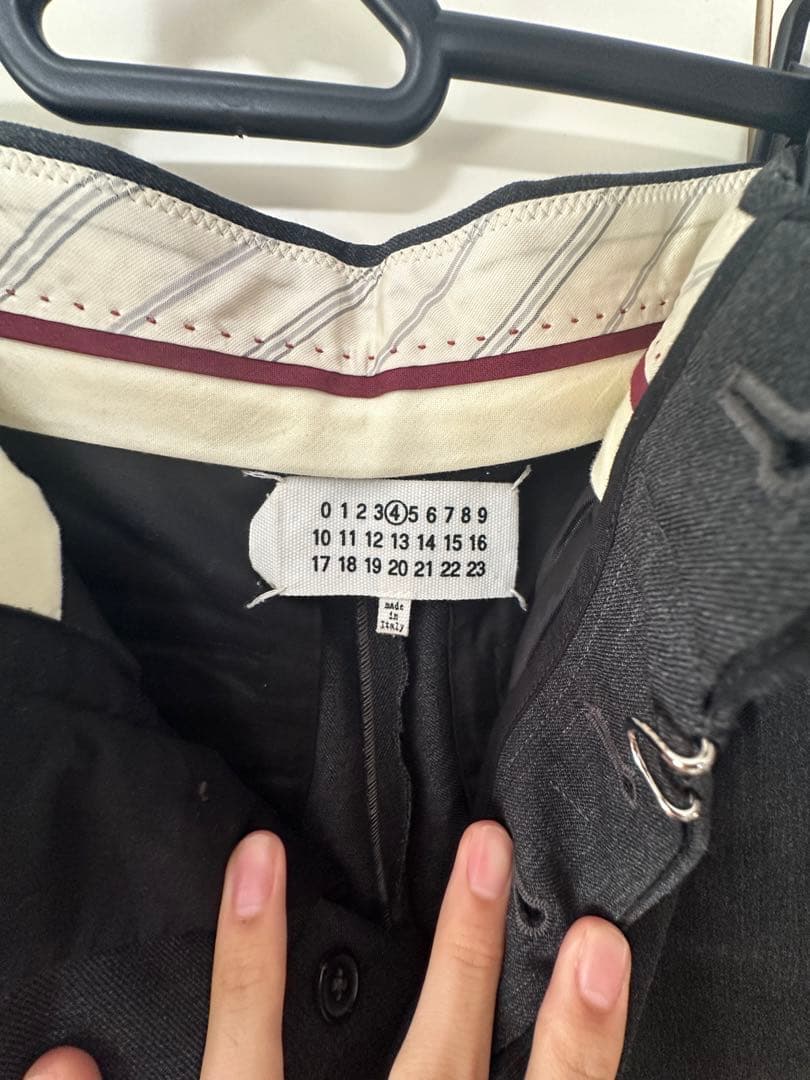 Maison Margiela 21AW ベルテッドウールフランネルスラックス