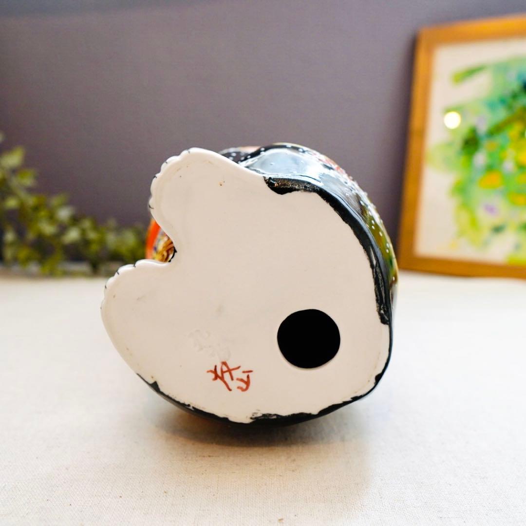 招き猫 九谷焼 宝文 6号 置物 縁起物