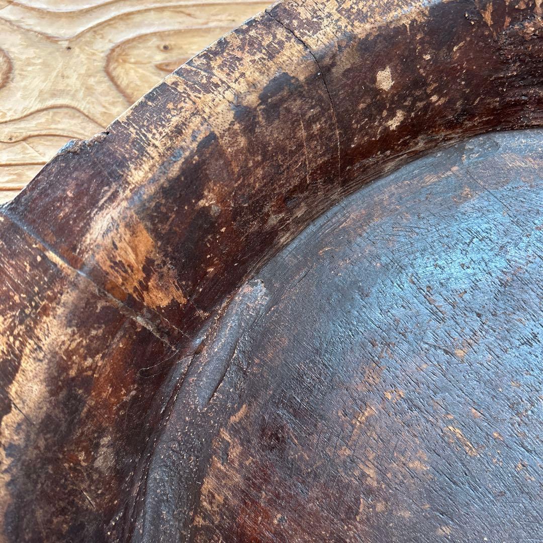 アンティークウッドボウル　アンティークこね鉢