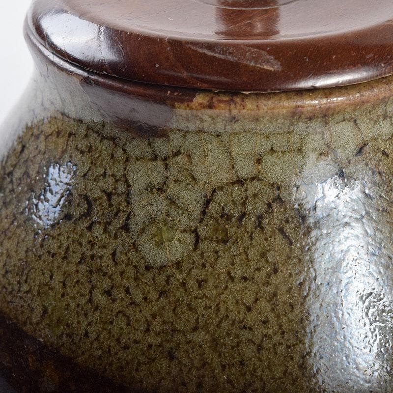 茶道具　瀬戸焼　茶入　仕覆・時代箱付　M　R8633