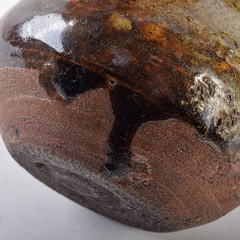 茶道具　瀬戸焼　茶入　仕覆・時代箱付　M　R8633