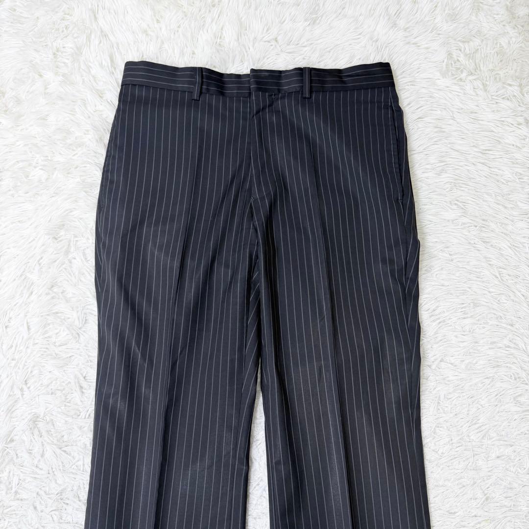 【高級/伊製生地】メンズビギ セットアップ スーツ SUPER 110'S 紺