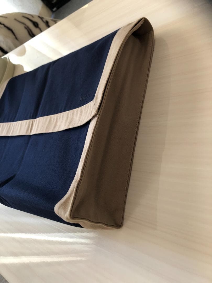 お値下げ！エルメス☆　タピドセル　ラージ☆　ネイビーベージュ　美品♪