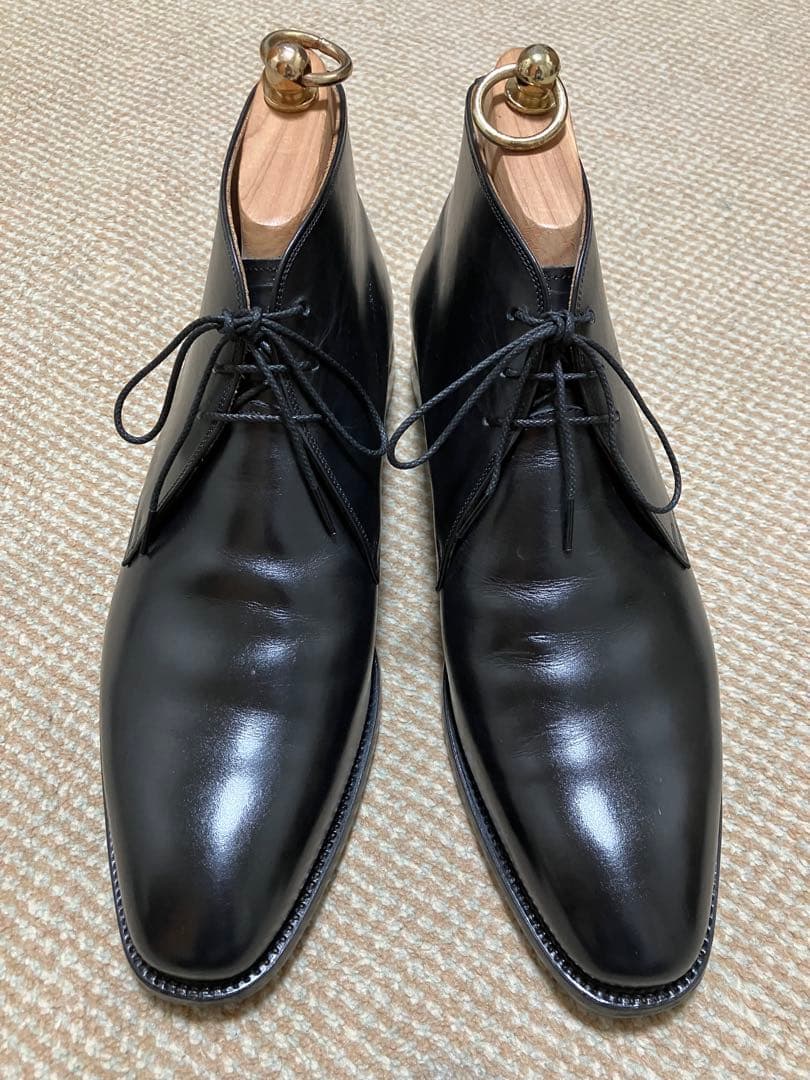 【美品】スコッチグレイン オデッサ チャッカブーツ25.5E＋木製シューキーパー