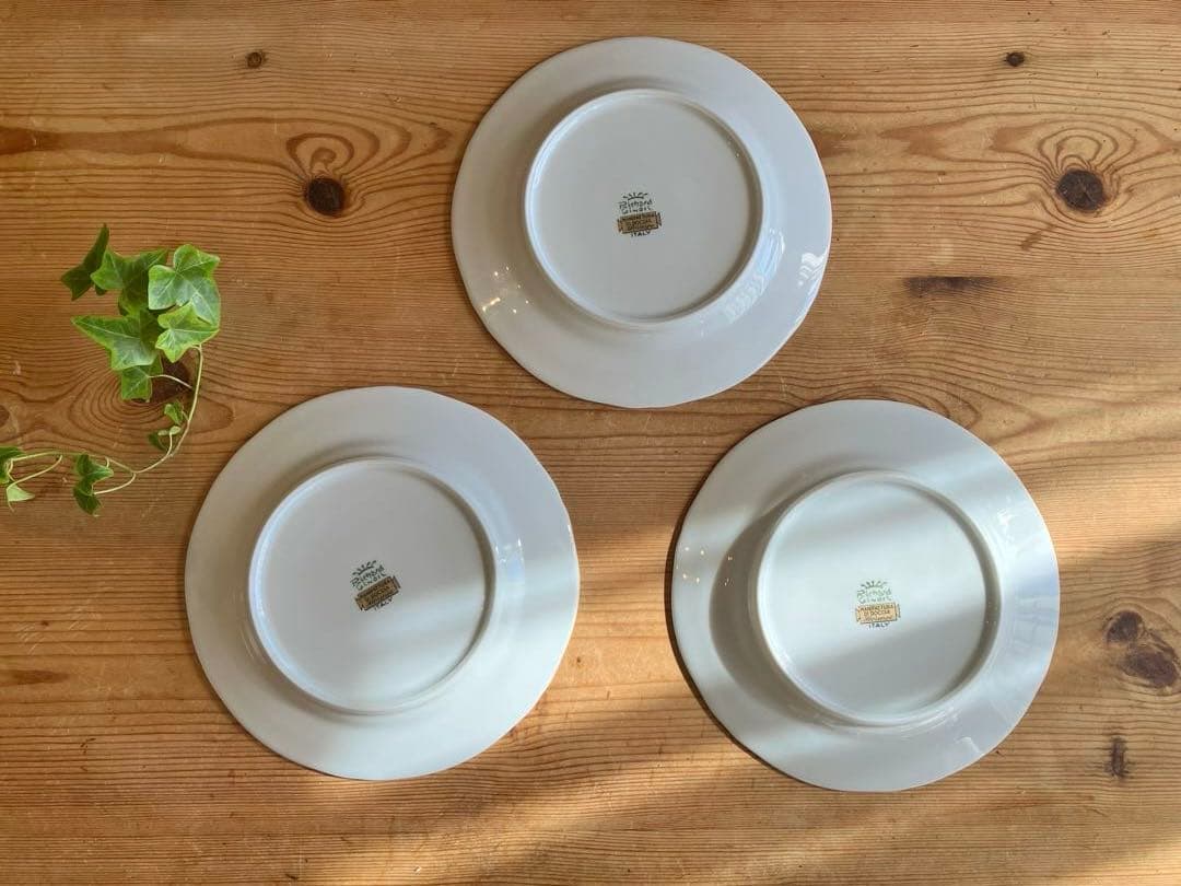 ジノリ　アンティコアンティークローズ　19デザートプレート×3