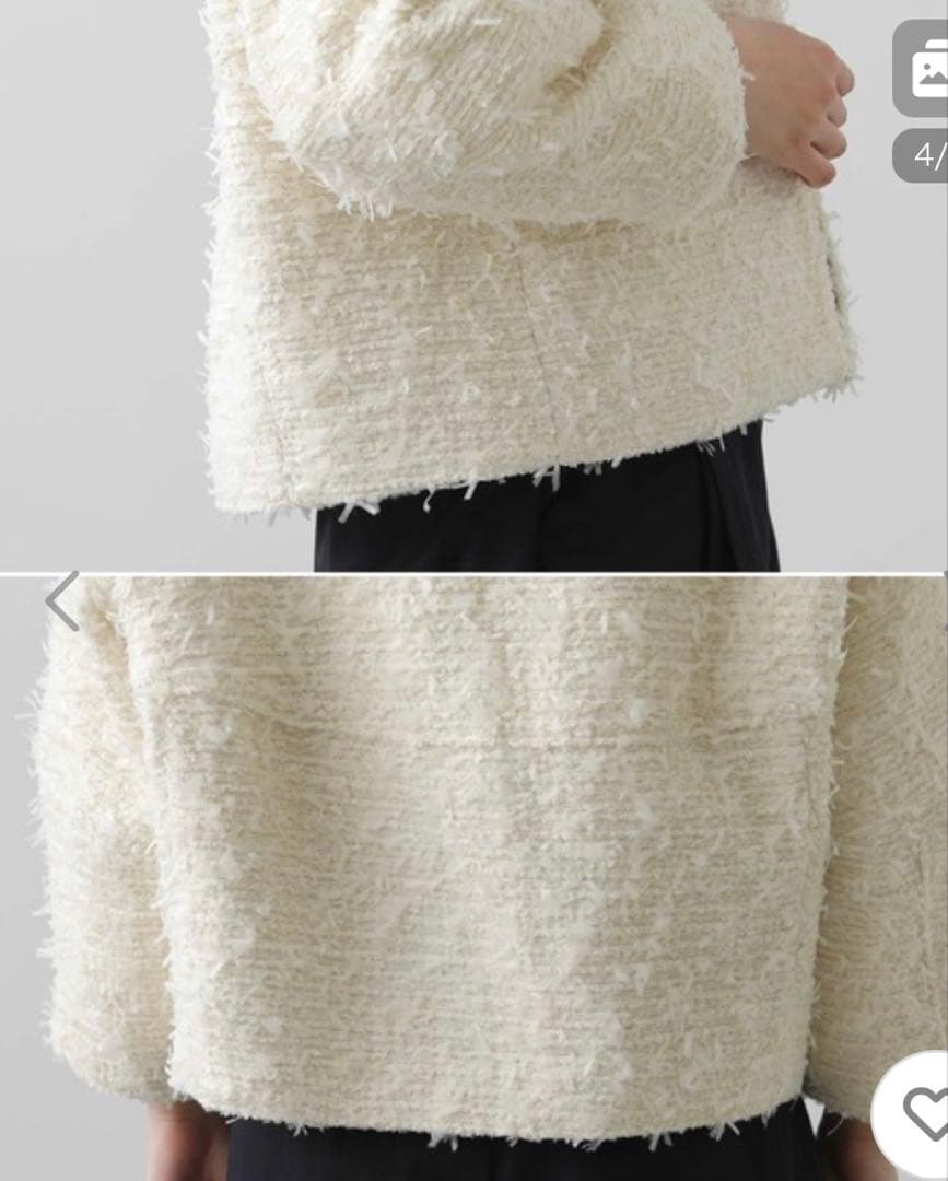 未使用Gready Brilliant ＬＵリボンツイードジャケット