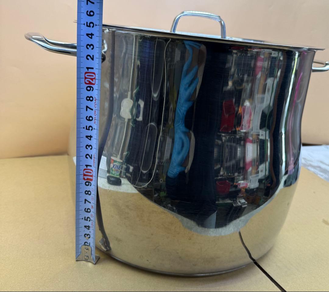 STOCK POT 鍋　15,1L ステンレススチール