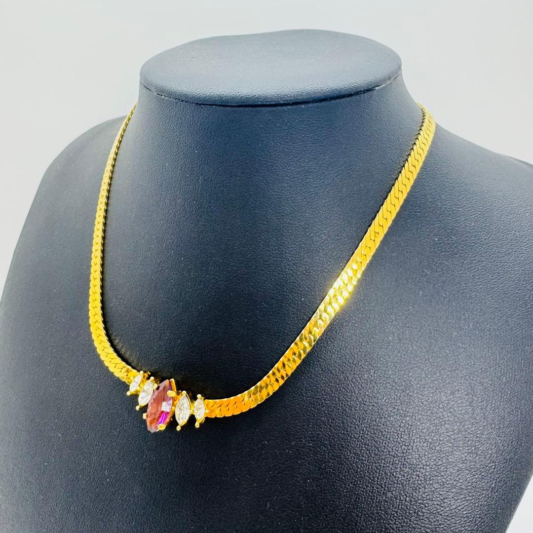 ✨Dior✨ディオール✨CD✨パープルストーン✨ゴールド✨ネックレス✨