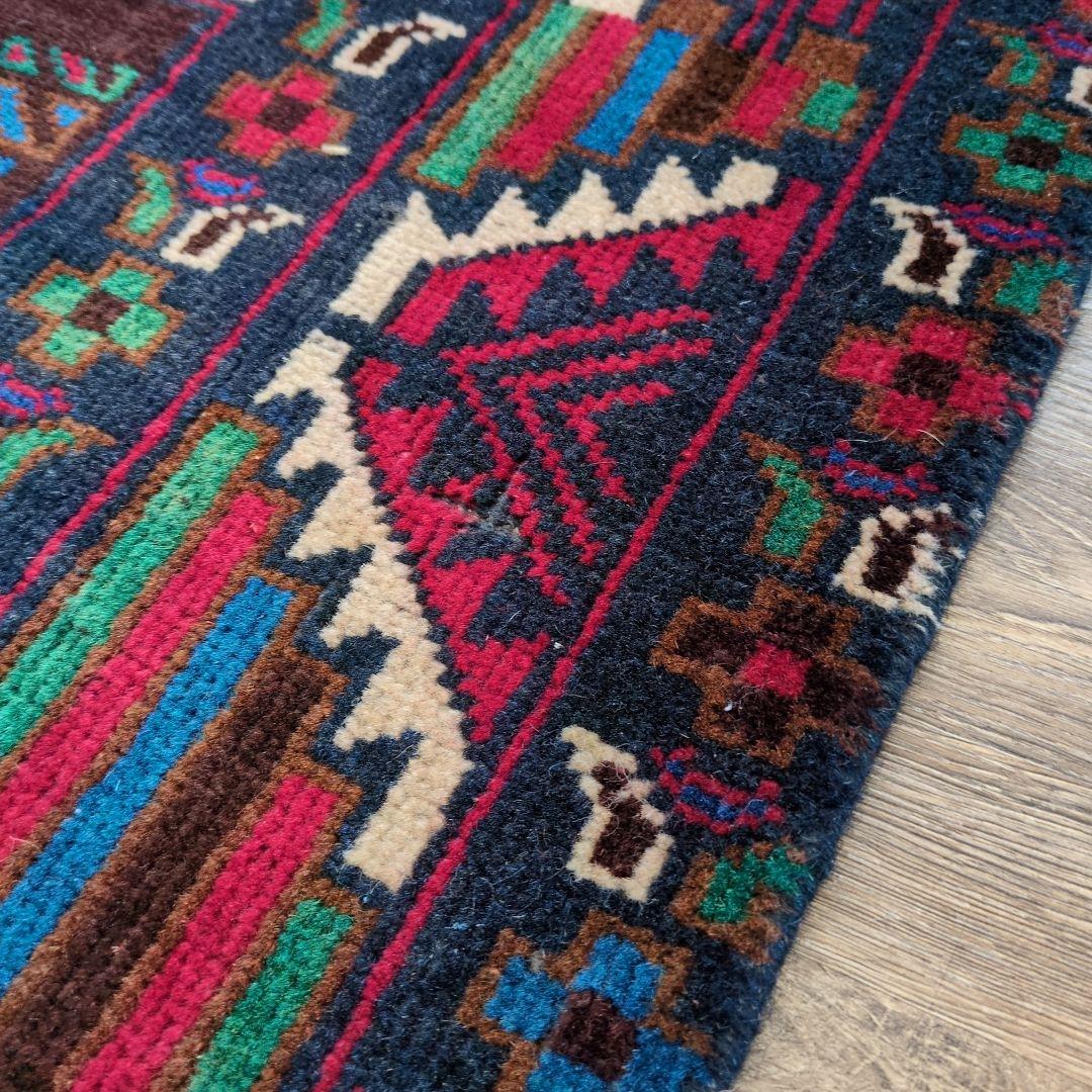 ヴィンテージラグ　トライバルラグ　バルーチ　アフガニスタン絨毯