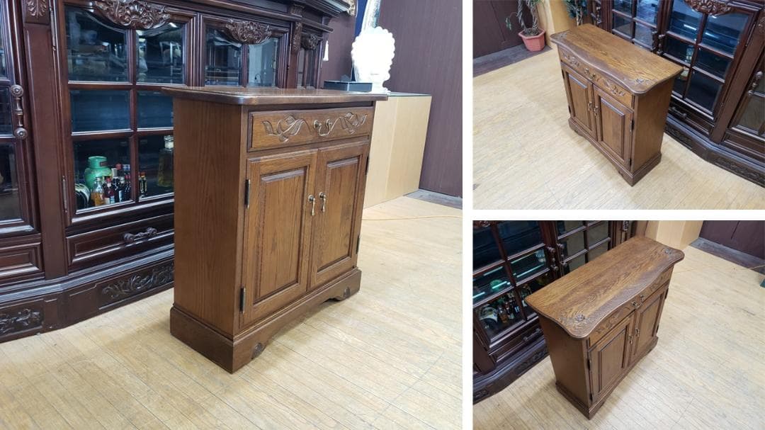 タマ@@　F34　美品　葉山クラシック 開き戸 サイドボード