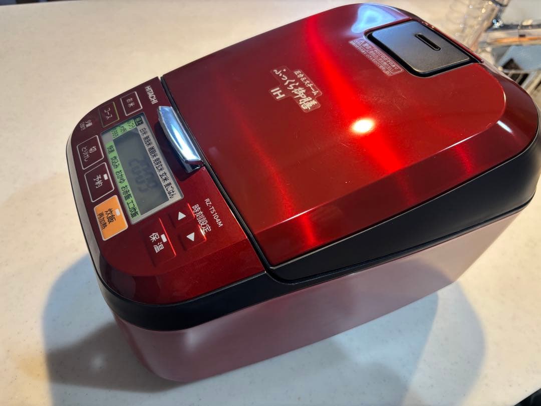 HITACHI 圧力IH炊飯器 RZ-TS104M 赤 2021年製