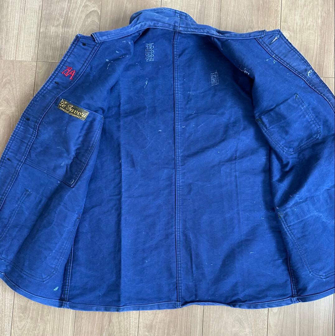 1940-50年代 Le Favori ブルーモールスキンワークジャケット