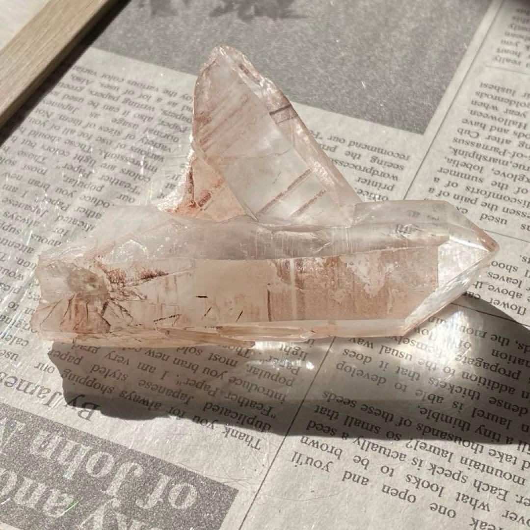 ② ブラジル産 ピンク水晶 クリスタル 原石 クラスター 天然石 パワーストーン