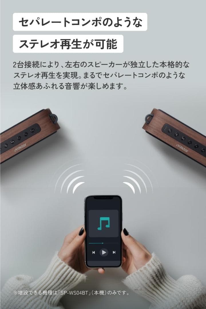 JVCケンウッド Victor SP-WS04BT-T ワイヤレススピーカー