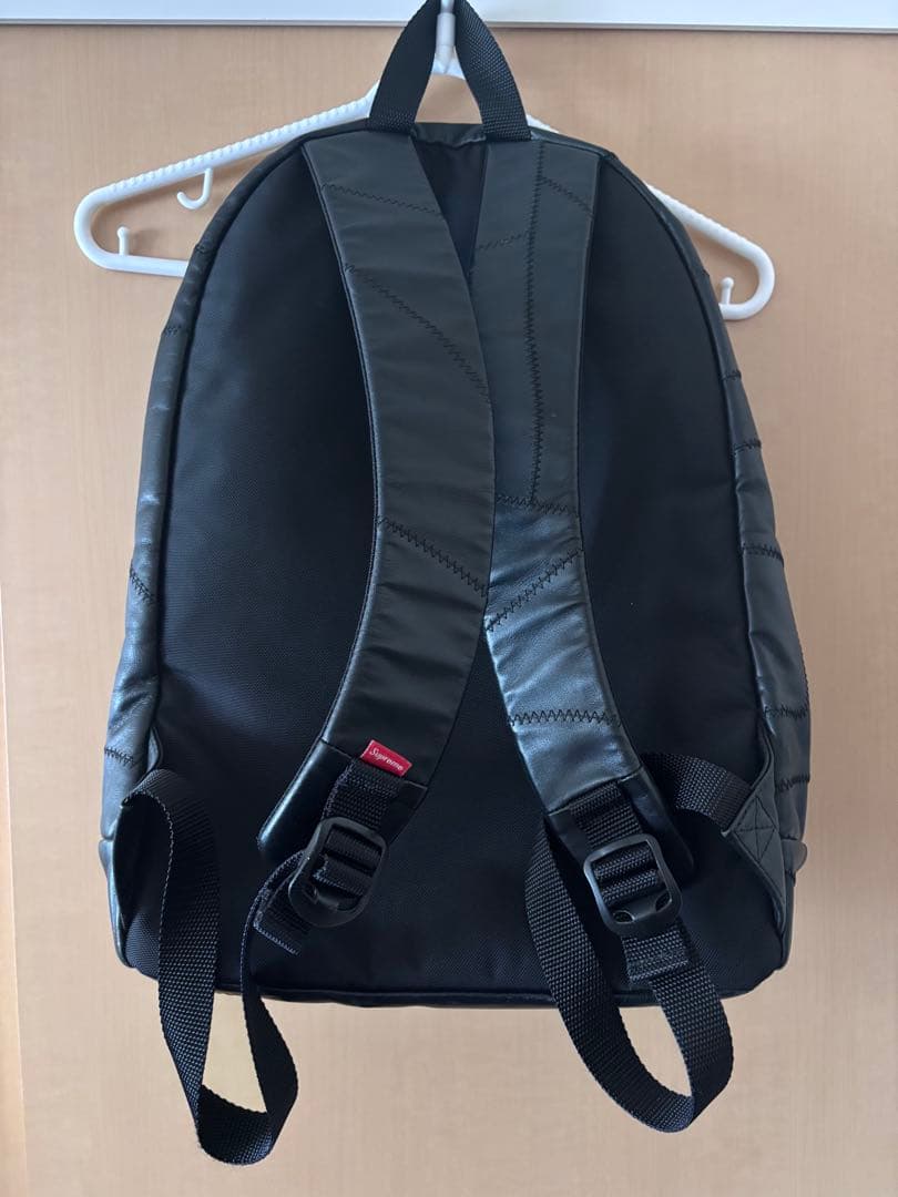 Supreme シュプリーム レザー バックパック 黒