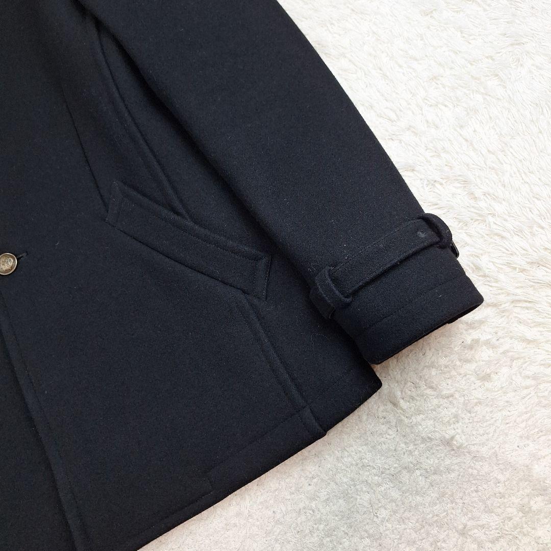 高級ライン✨Paul Smithコレクション　ウールコート　金ボタン　黒　L