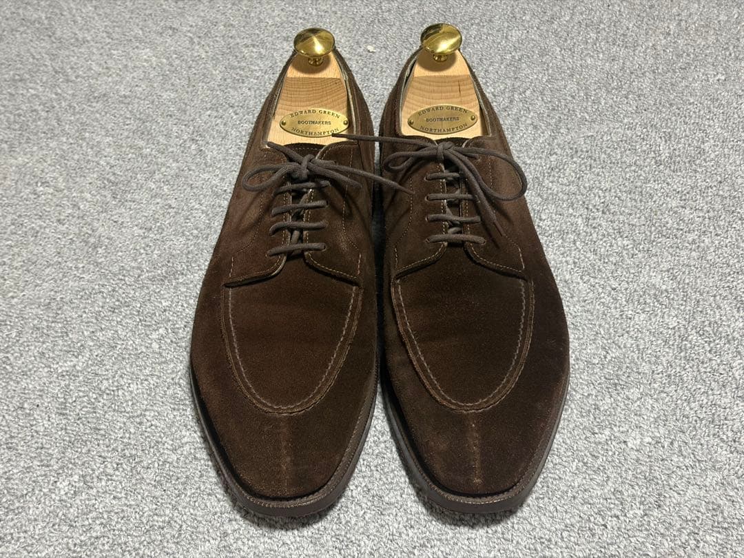 靴 Edward green Dover Mink suede UK8.5E 606