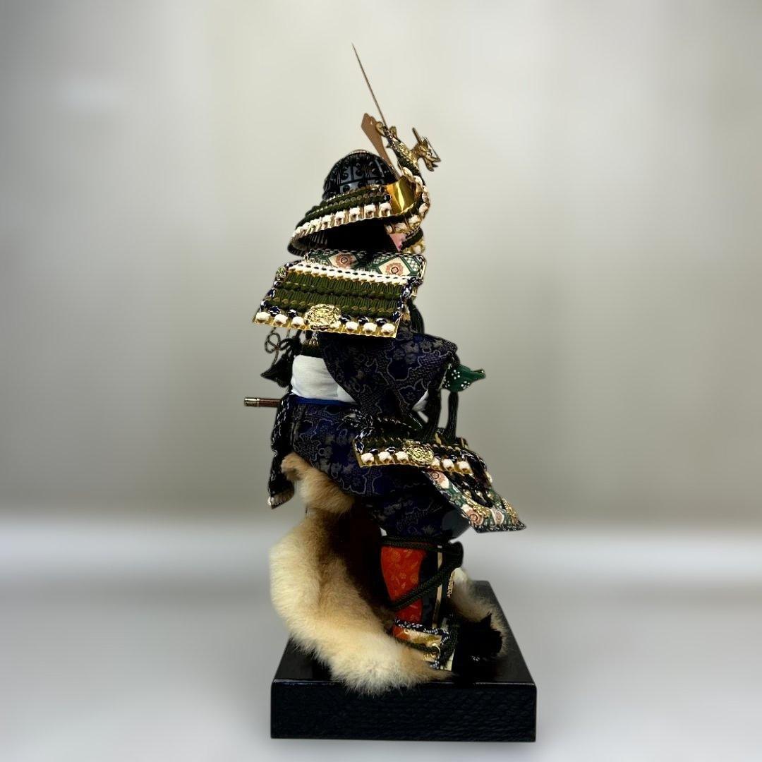 五月人形　久月　若大将飾　屛風・床飾布付き　武者大将