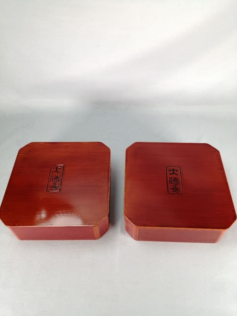 【茶事道具】春慶塗大徳寺重　弁当箱　主菓子　懐石道具370