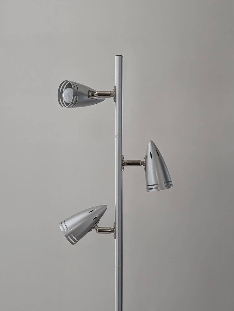 ビンテージ 90s メタル フロア スタンドライト 3灯 スペースエイジ Y2K