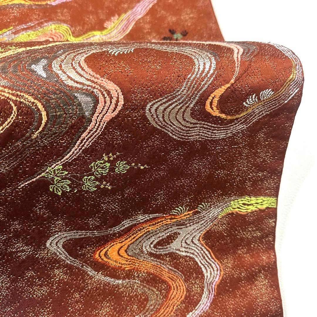 専用帯6119 ●二代目 龍村平蔵 龍村光翔 国宝琴 高級 正絹 袋帯