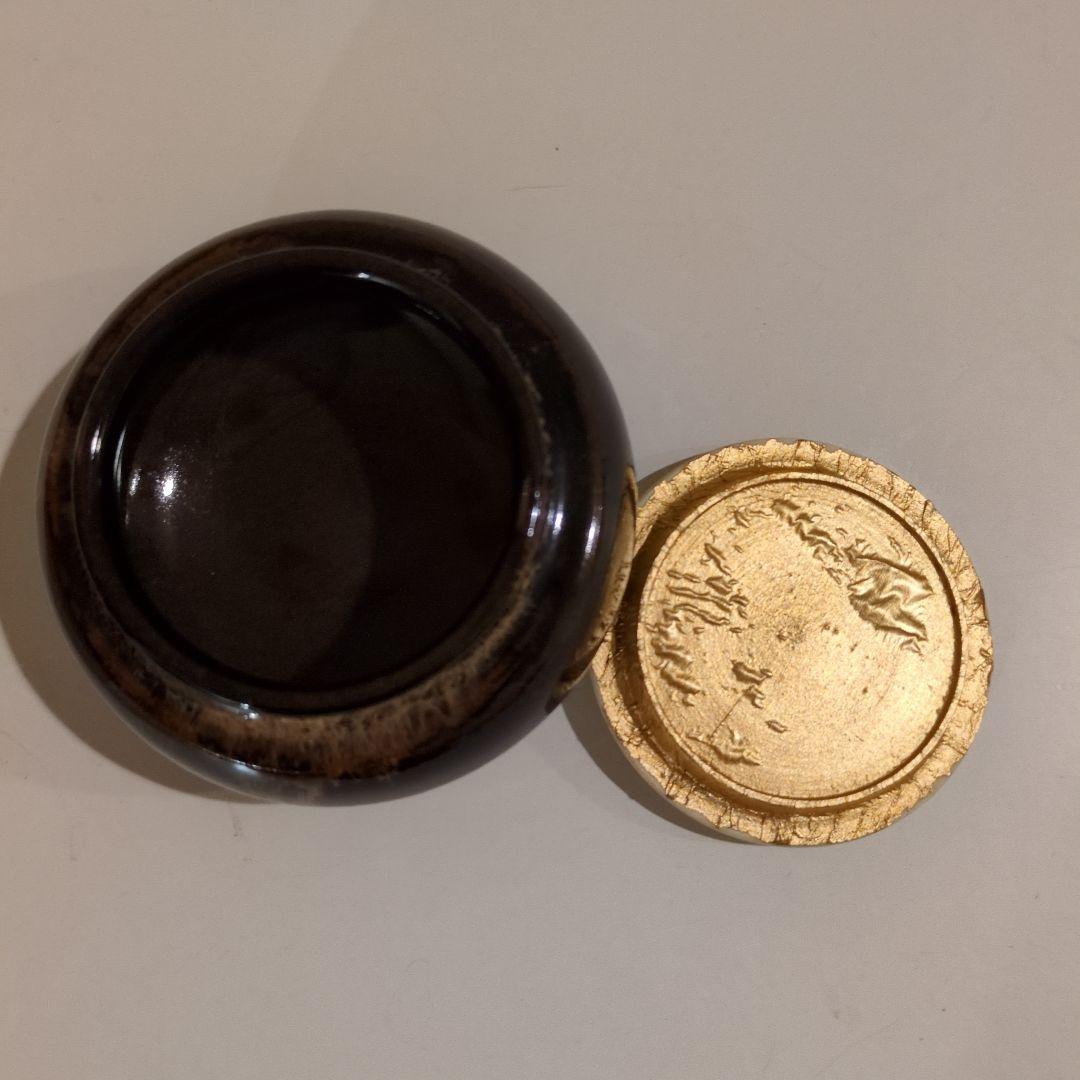 茶道具　桶谷定一 作　大海茶入 仕覆 ・共箱付き　茶道具