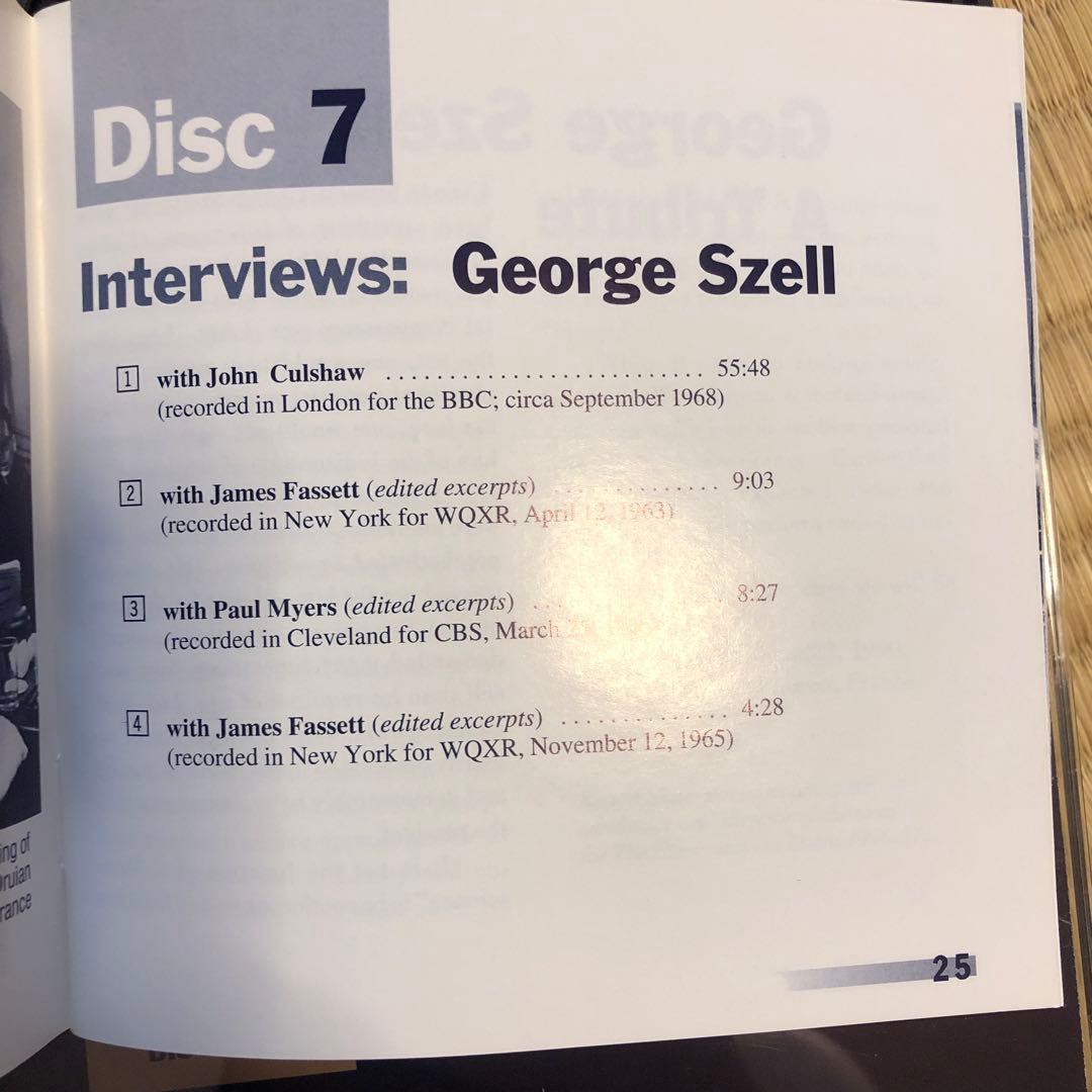 最終値引　クリーブランド管弦楽団自主制作　セル　生誕100周年記念ボックス