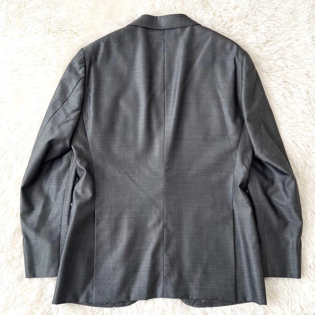 ESTNATION×PIACENZA 高級シルク混スーツ シルバー 50