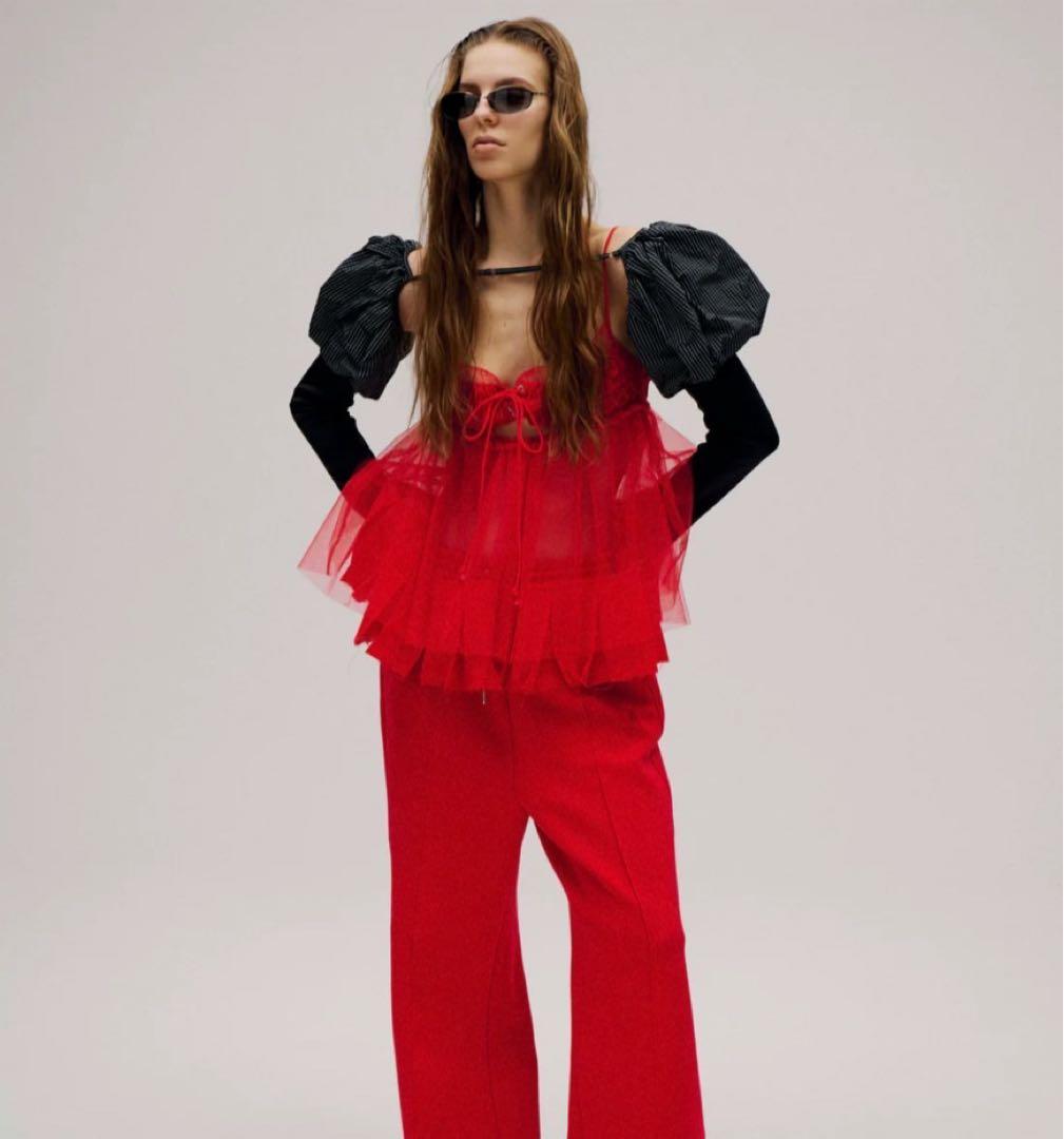 【新品未使用】メゾンスペシャル　トップス　夏　tulle tunic