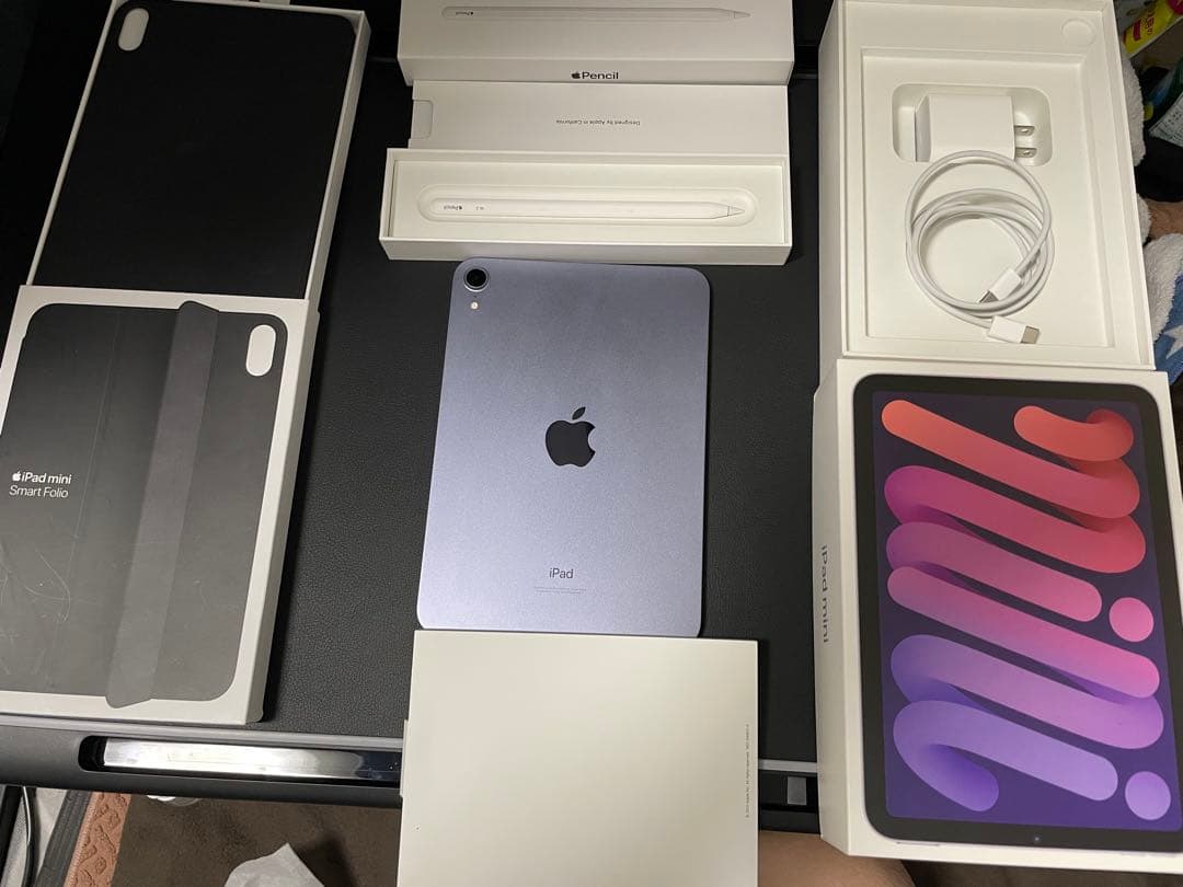 iPad mini6パープル64GBペーパーフィルム搭載 + その他（有料）