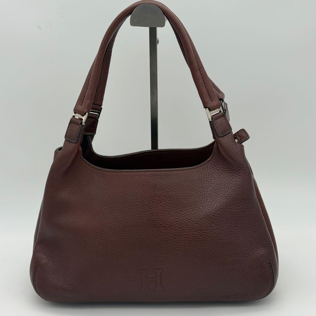 ✨極美品✨　ヒロフ　ハンドバッグ　レザー　3室　大容量