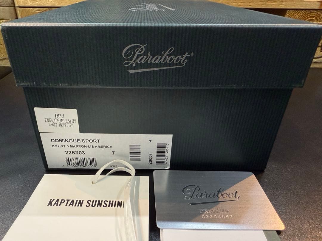 パラブーツ × キャプテンサンシャイン ドマング AMERICA