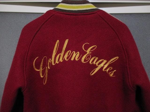 STYLE EYES アワードジャケット 肉厚 スタジャン メルトンウール×牛革