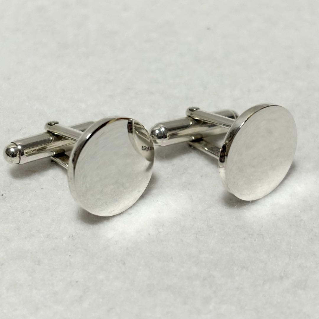 ティファニー★カフリンクス カフス ラウンド シルバー Ag925 プレゼント